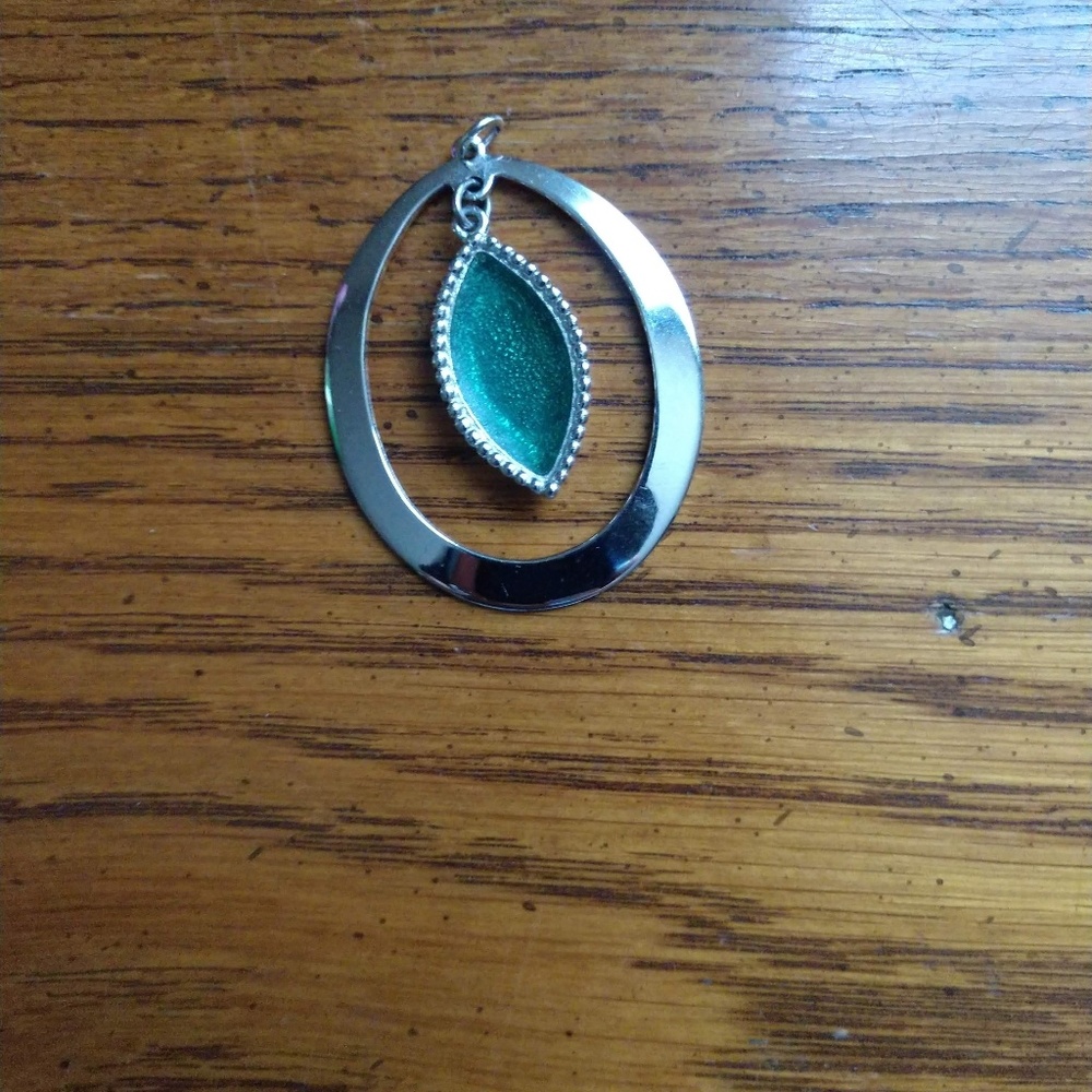 Sterling Silver Dangle Amazonite charm